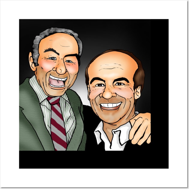 Tim Conway and Harvey Korman Caricature Wall Art by tooner96